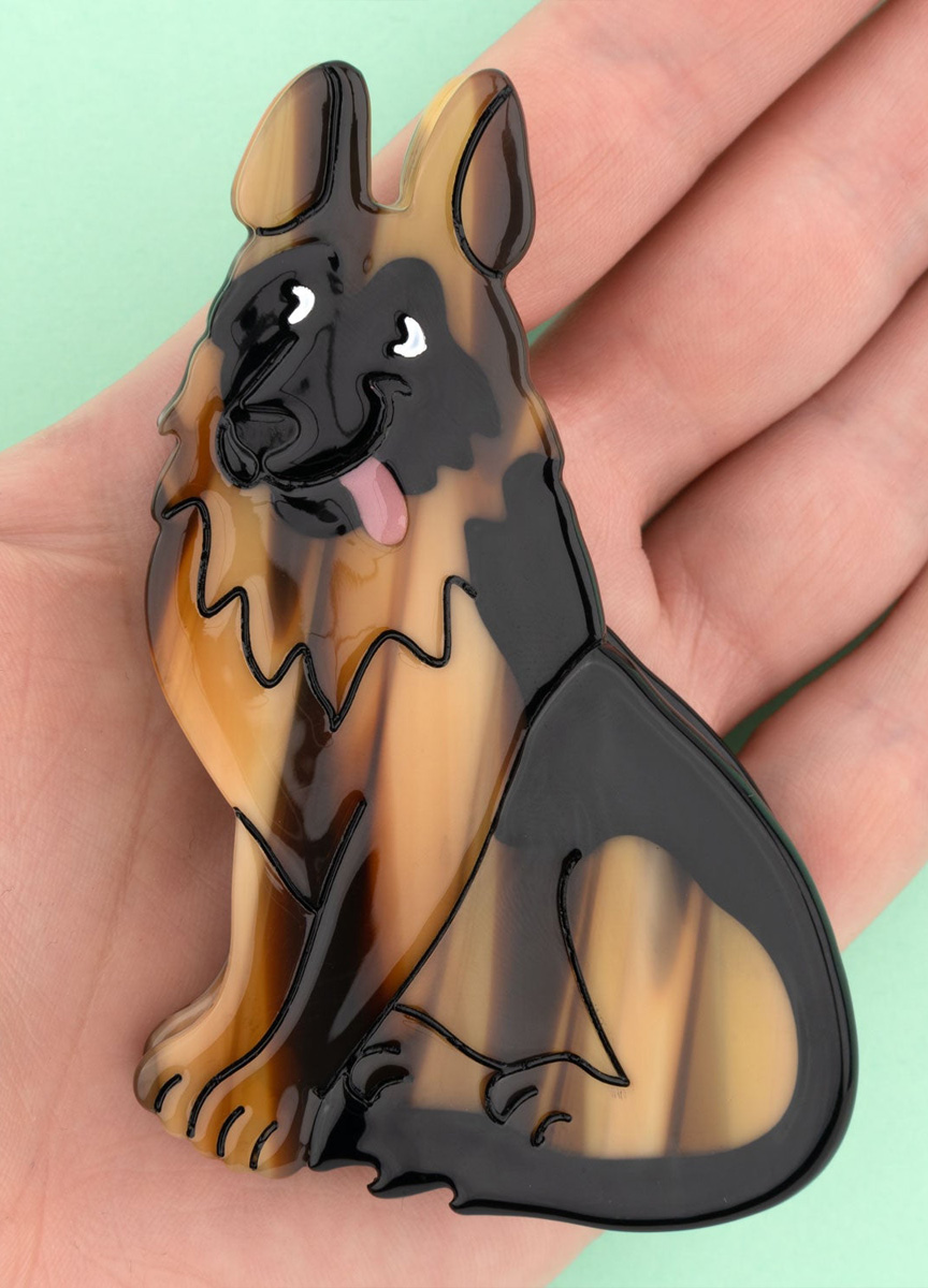 德國牧羊犬造型髮抓